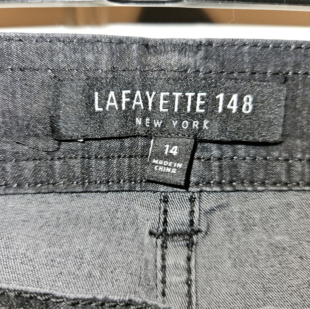 Lafayette 148 New York Charcoal Jeans Sz 14 - Picture 3 of 3